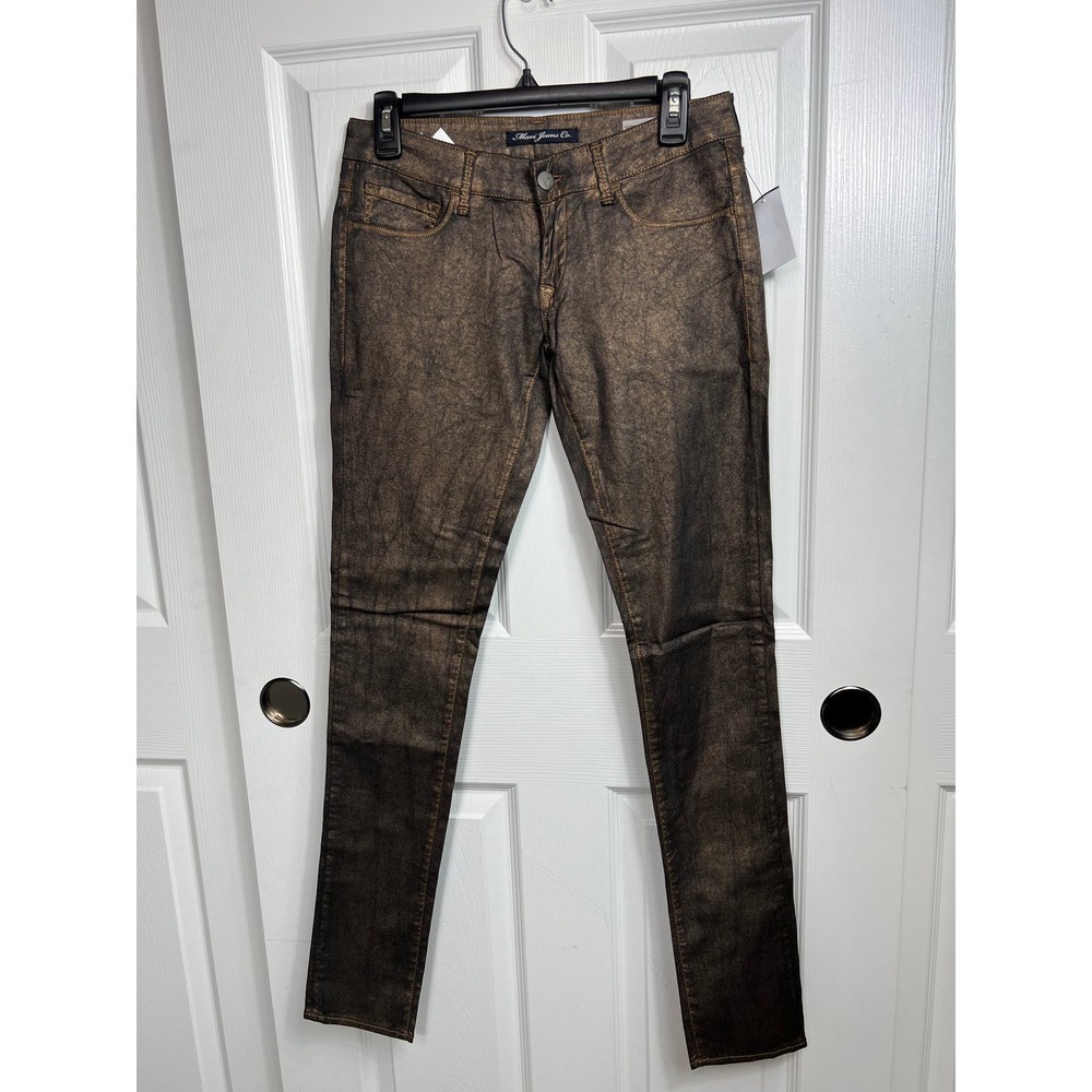 Mavi Jeans Women's Serena Low Rise Super Skinny Copper Coated Jegging Size 27